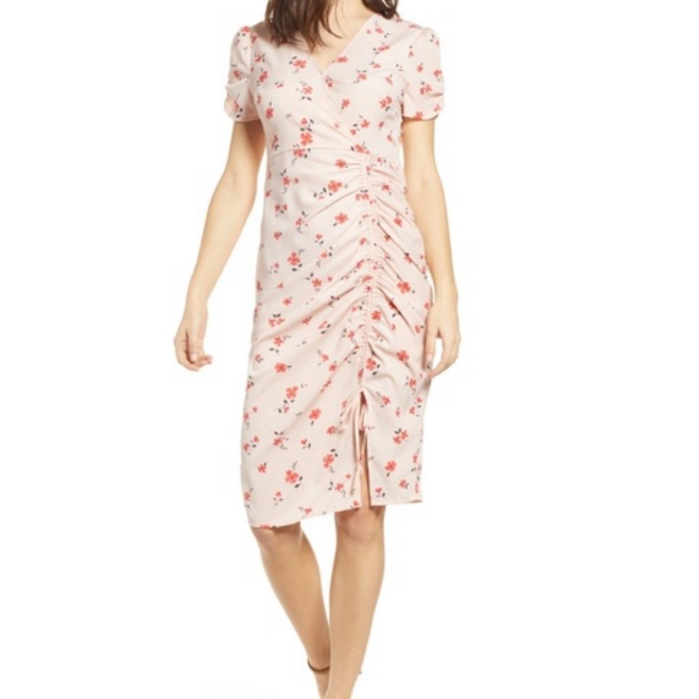 J.O.A Pink Floral Dress